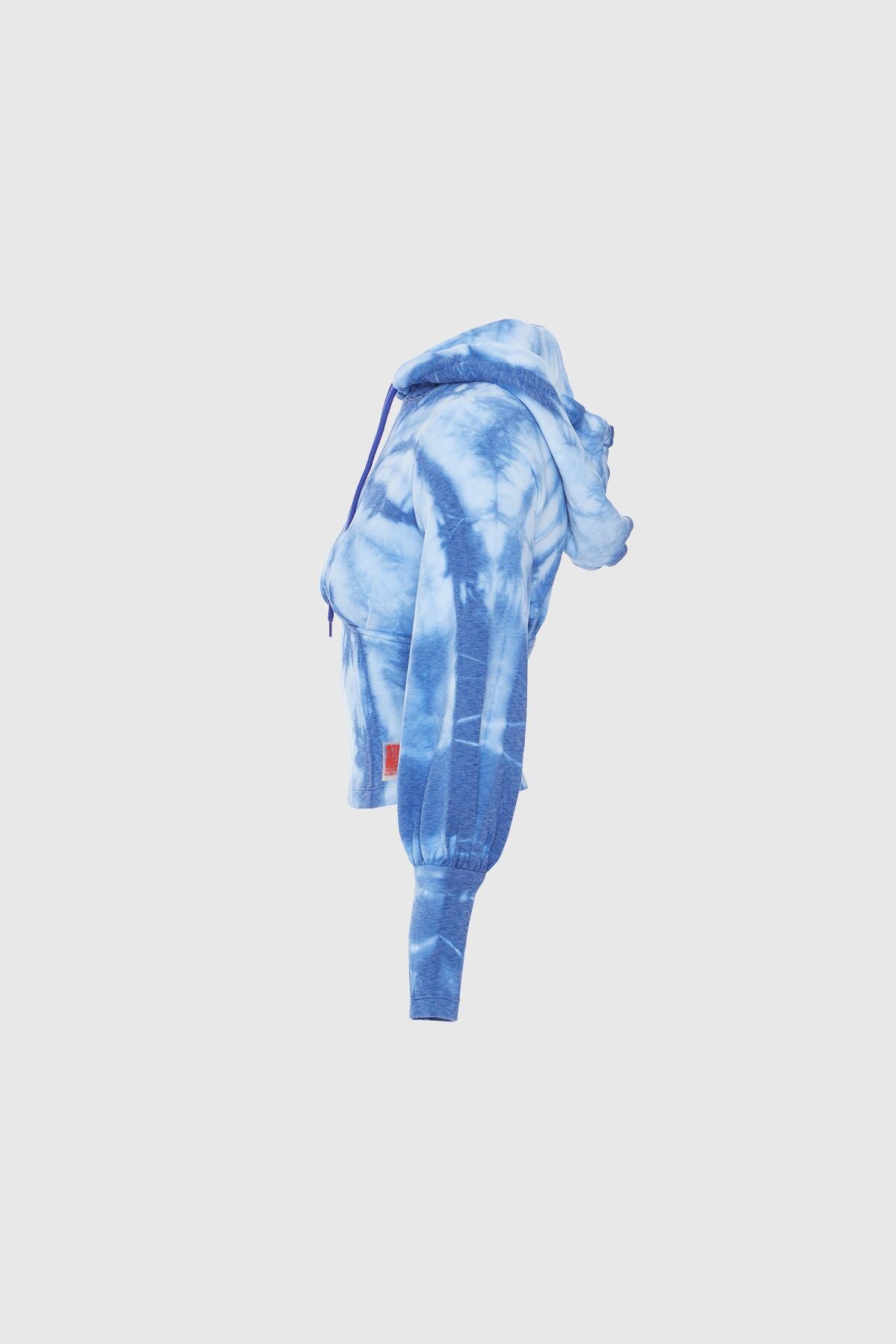 Kapüşonlu Batik Desenli Sweatshirt