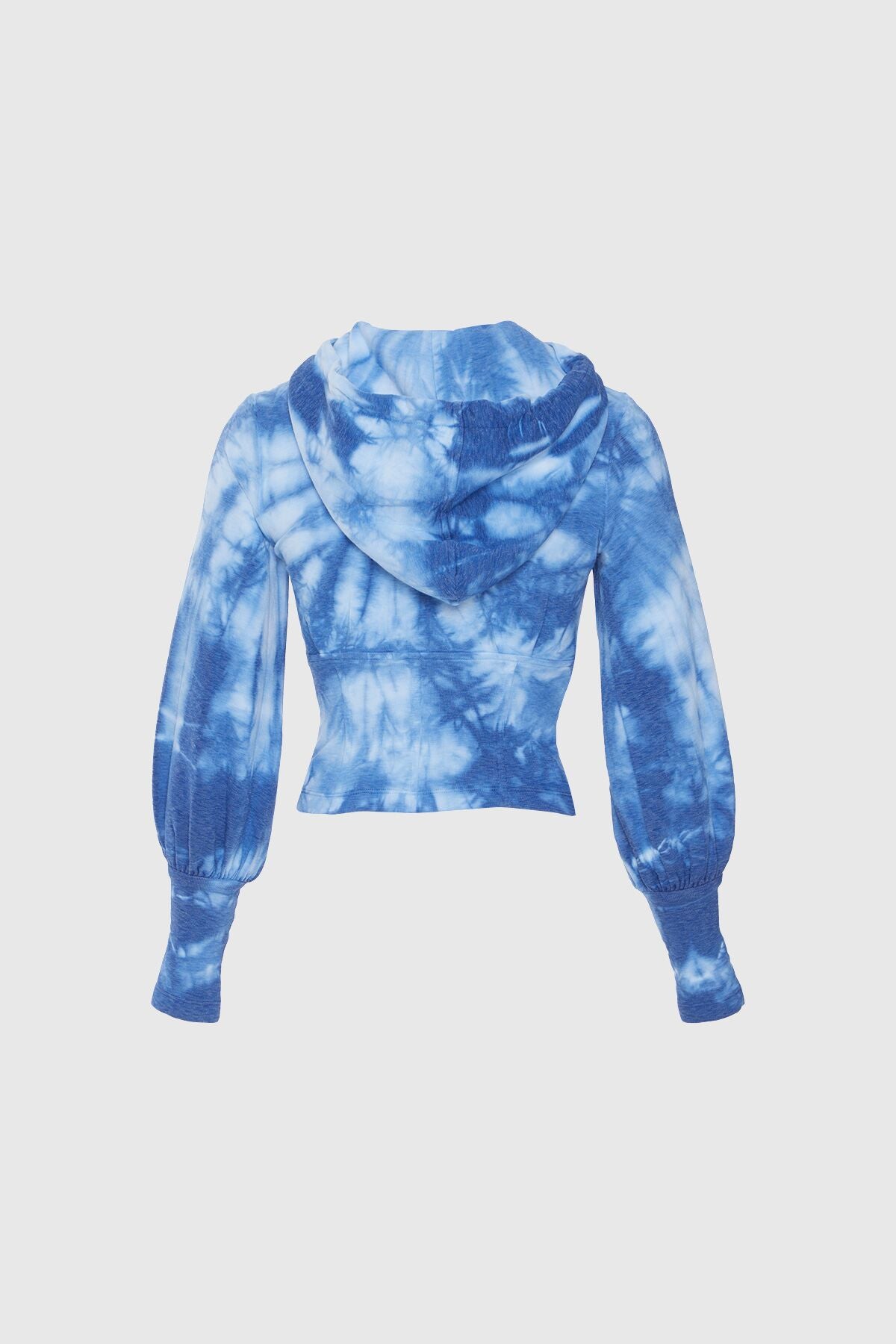 Kapüşonlu Batik Desenli Sweatshirt