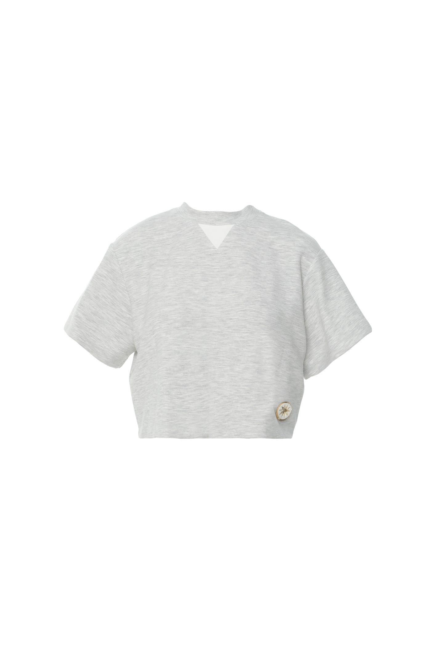 Sim İpli Dik Yaka Tshirt