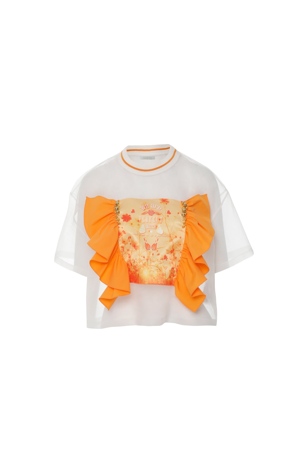 Triko Yaka Transparan Tshirt
