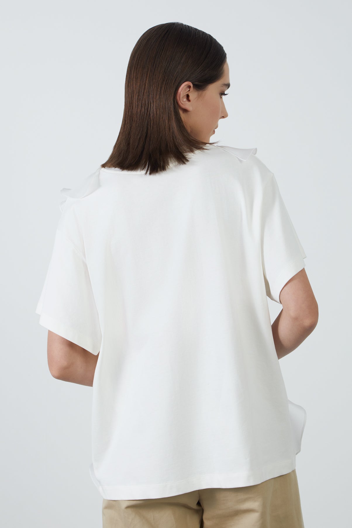 Önü Baskılı Basic Tshirt