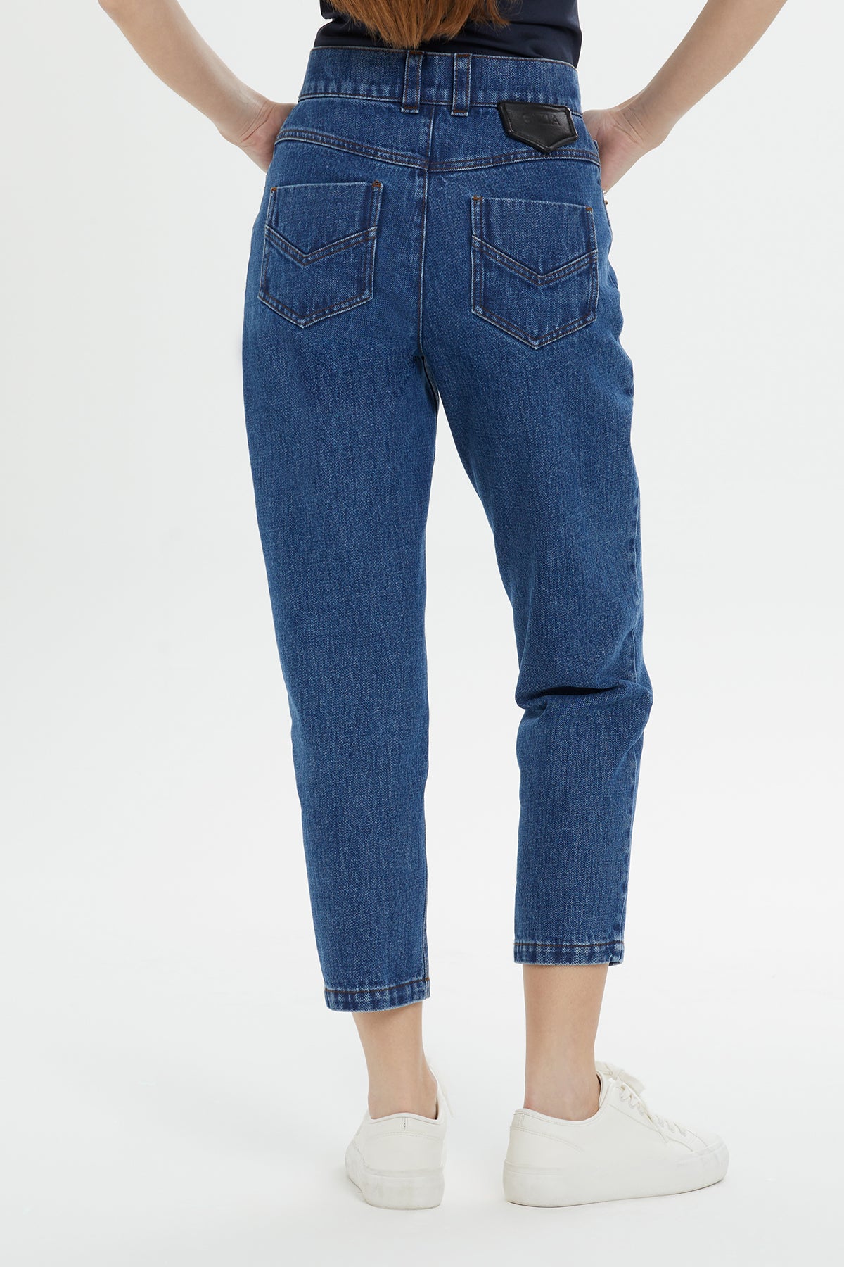 Klasik Beş Cepli Denim Pantolon