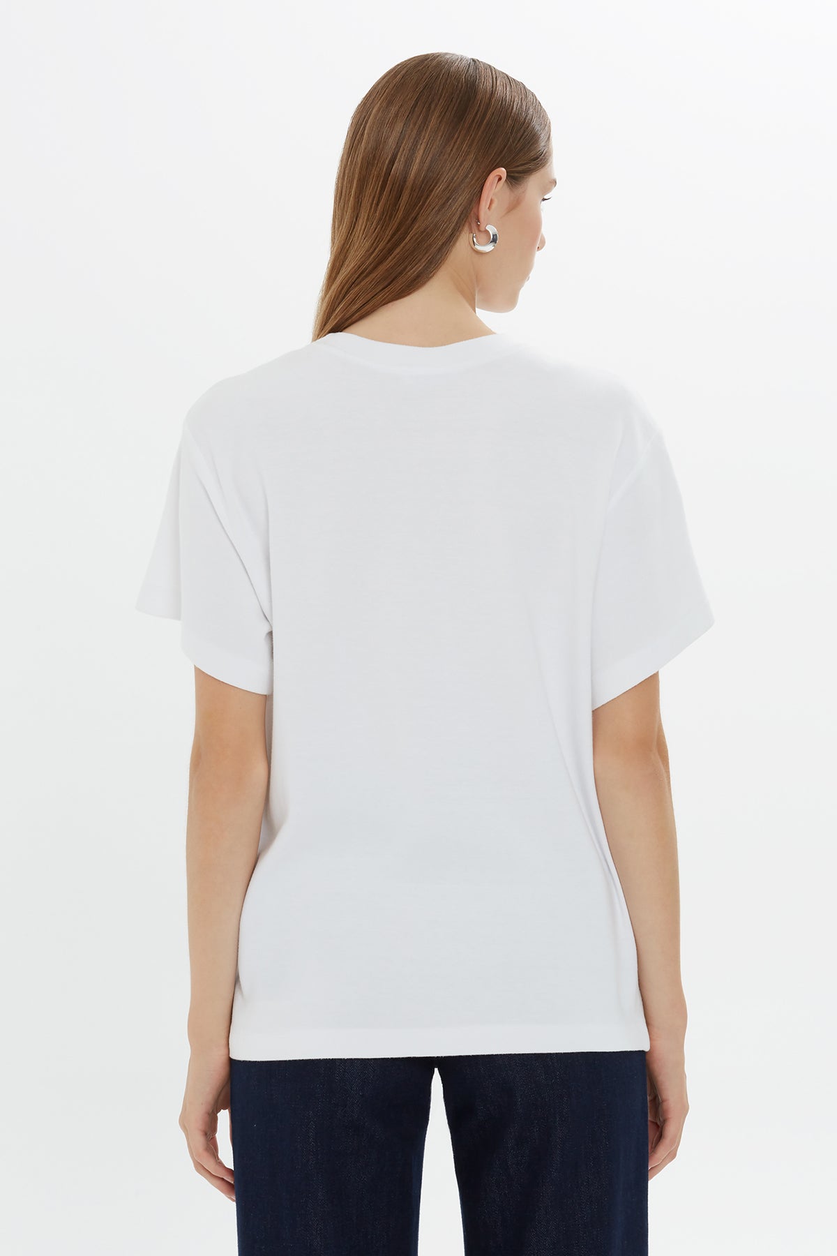 Kısa Kollu Klasik Coton Tshirt