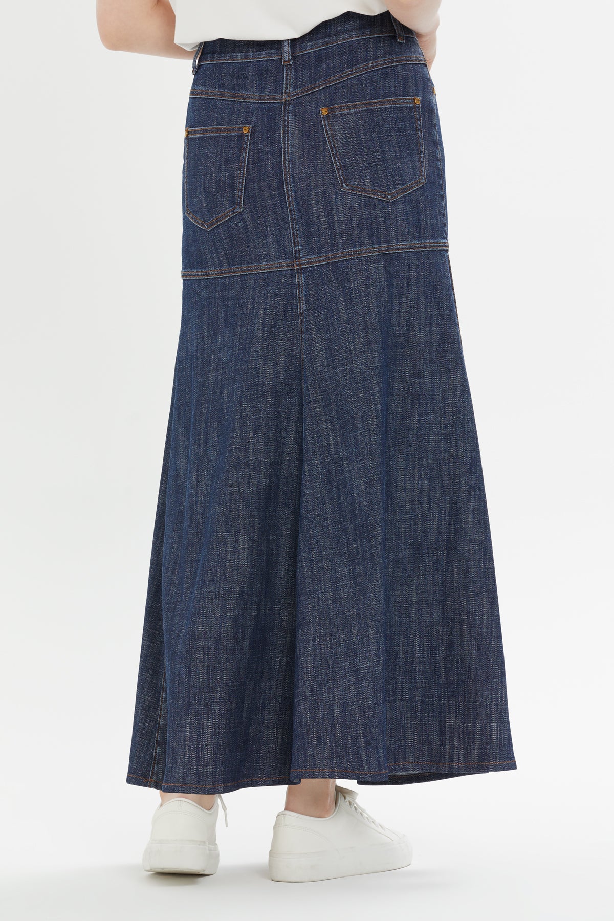 Uzun Denim Etek
