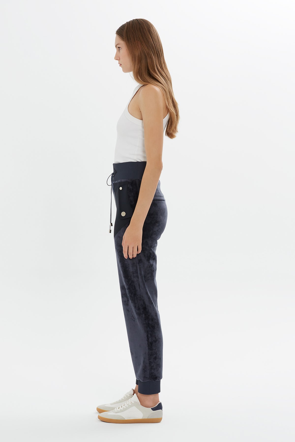 Koyu Kadife Jogger Pantolon
