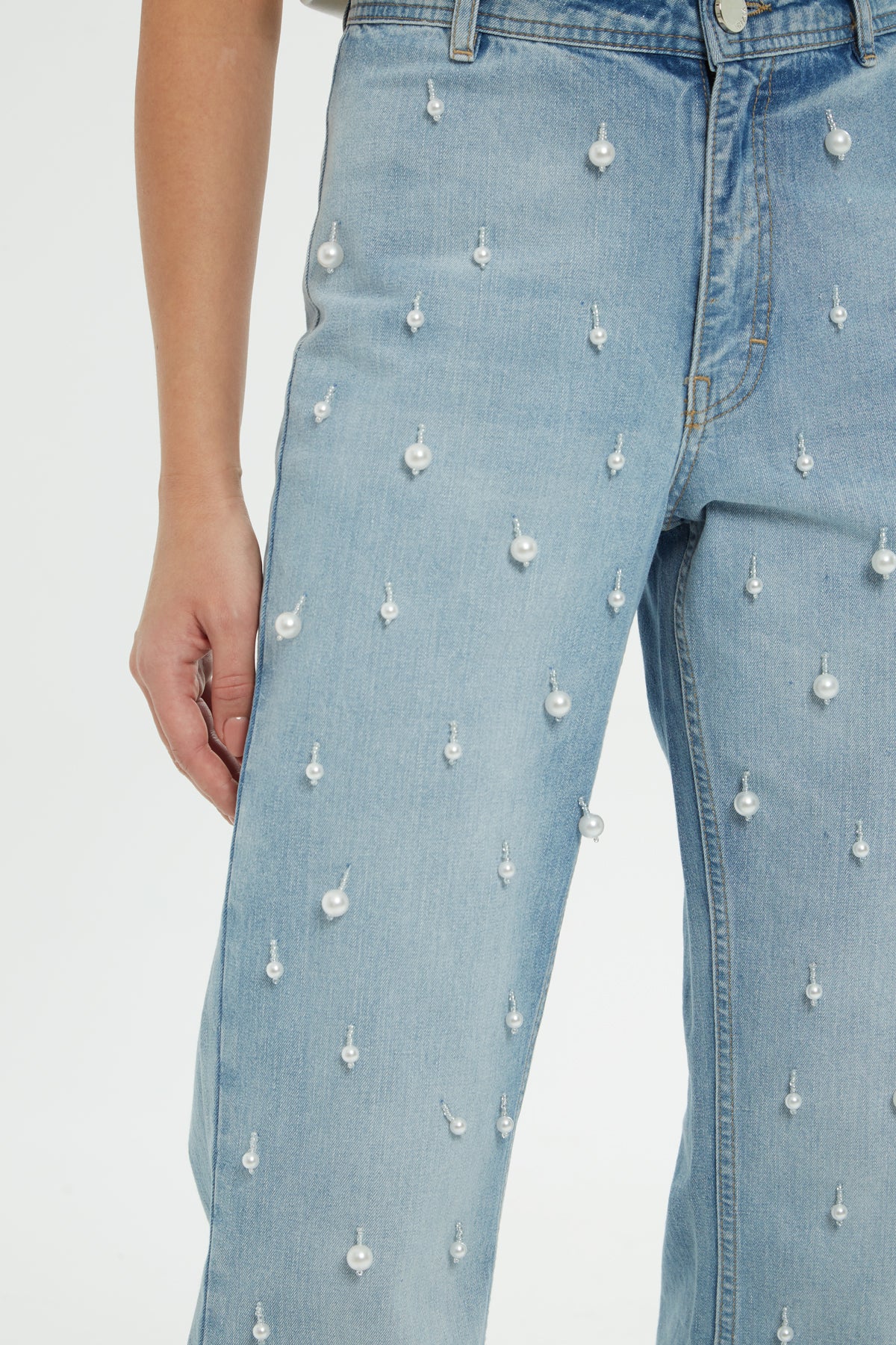 Jagronlu İspanyol Paça Jean Pantolon