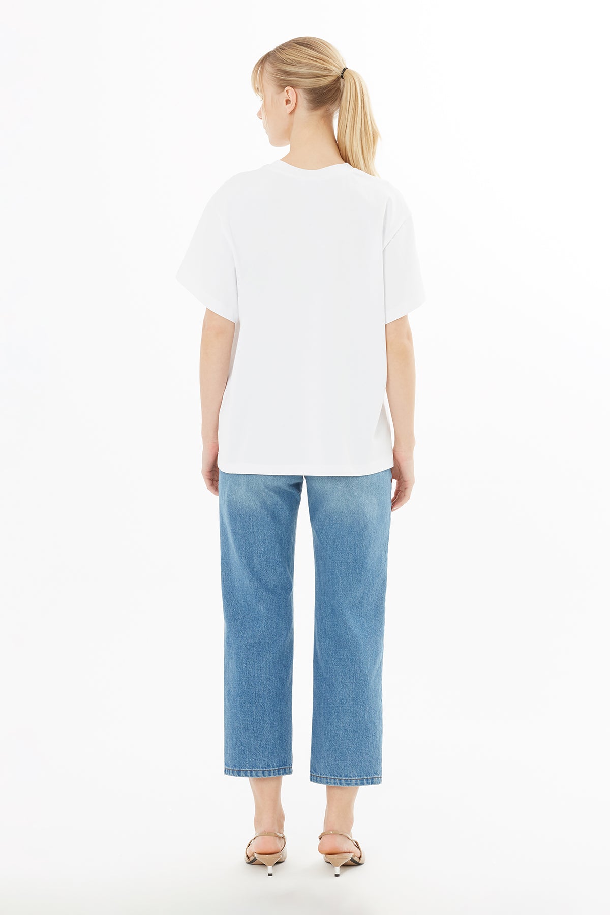 Simli Nakışlı T-Shirt