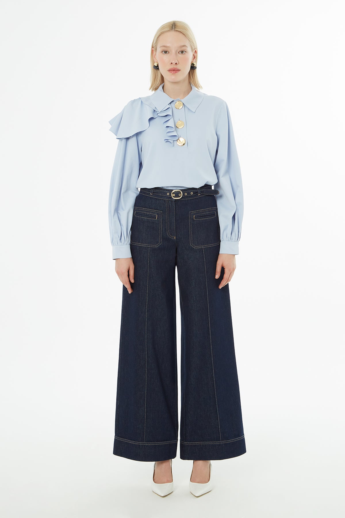 Kemerli Jean Pantolon