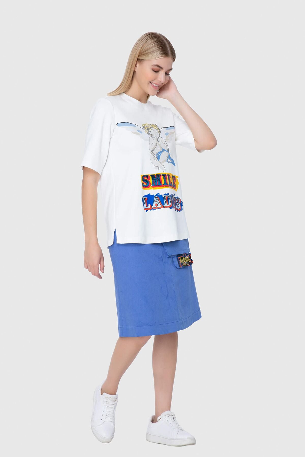 Baskı Detaylı Tshirt