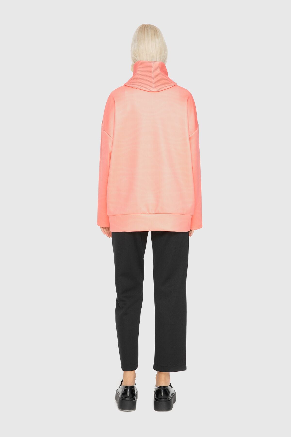 Baskılı Balikçi Yaka Sweatshirt