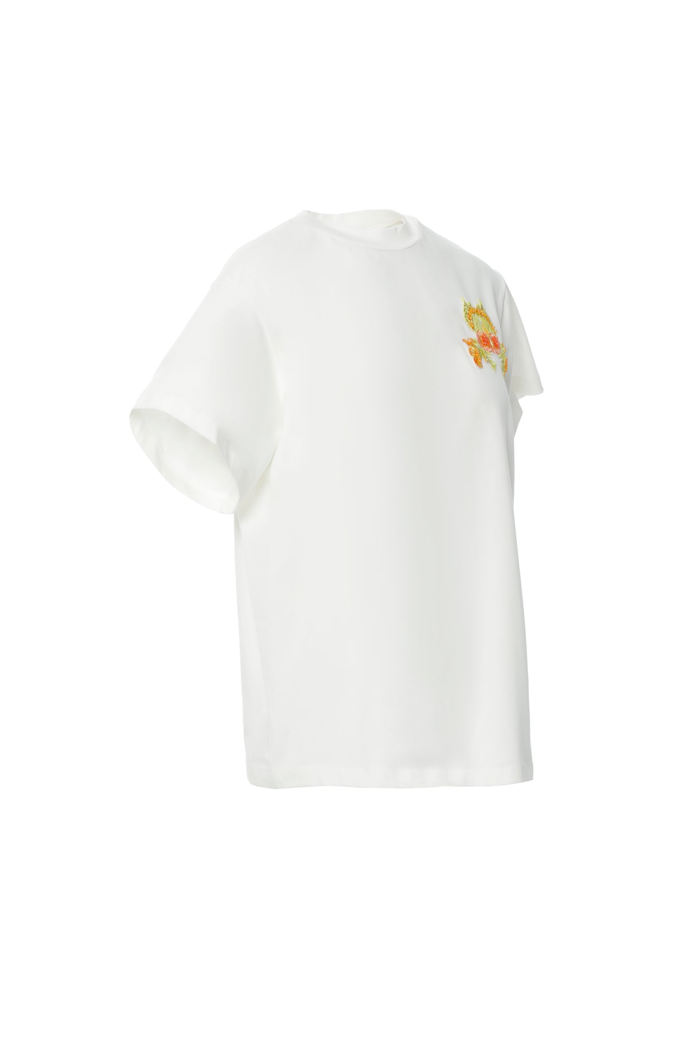Aplike Nakış Detaylı Basic Tshirt