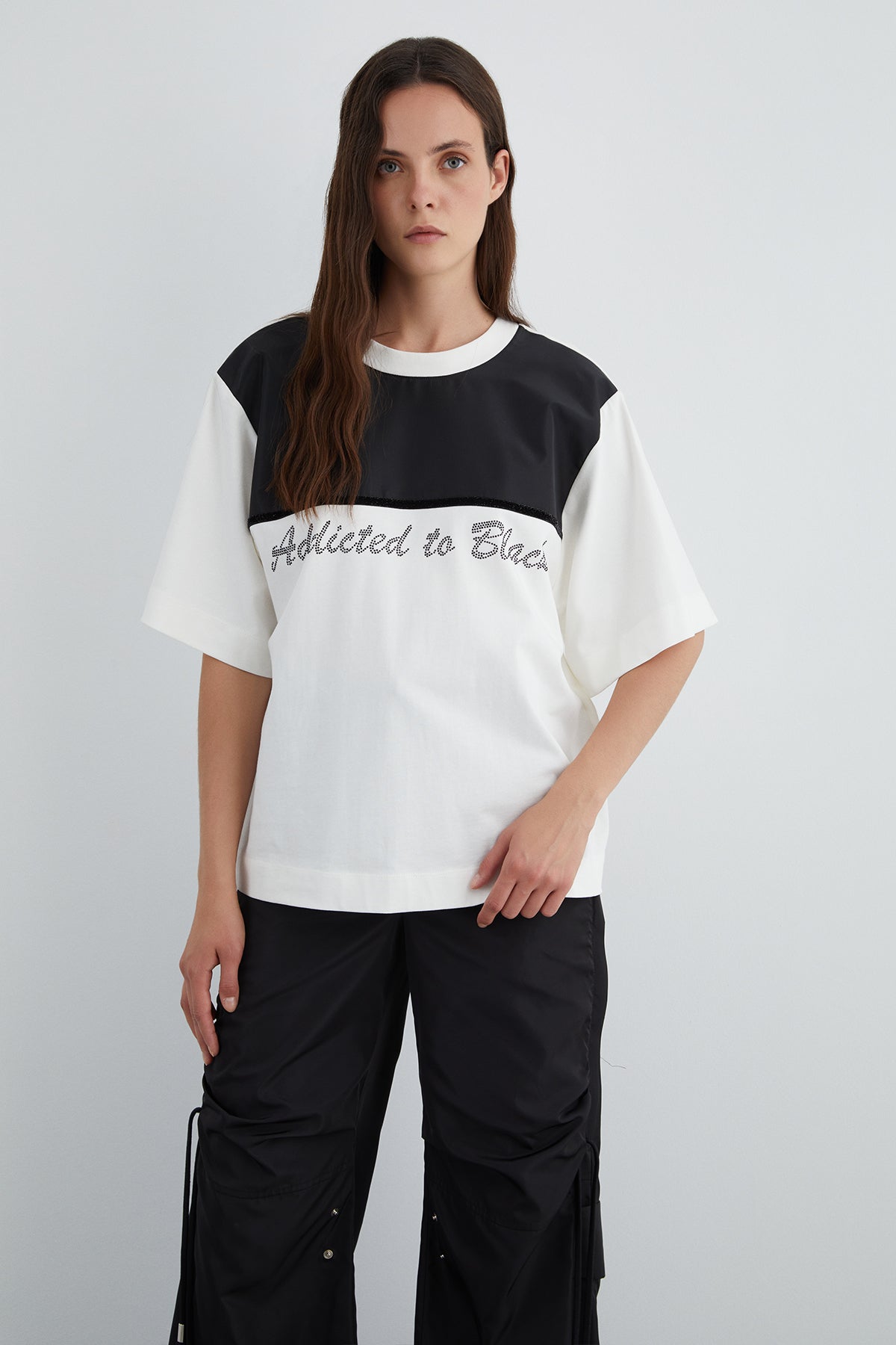 Baskı Detaylı Basic Tshirt