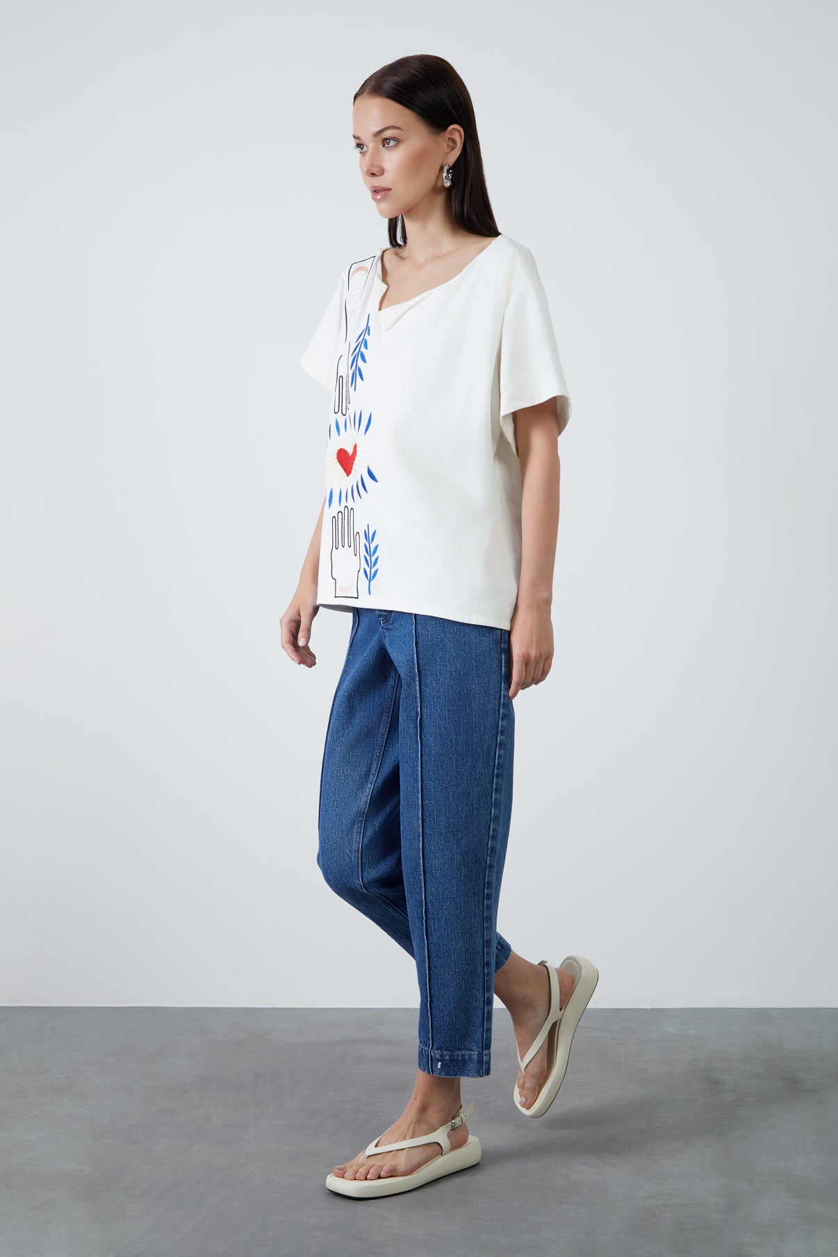 Baskı Detaylı Tshirt