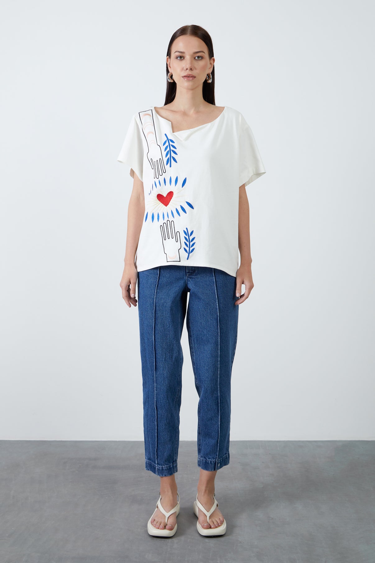 Baskı Detaylı Tshirt