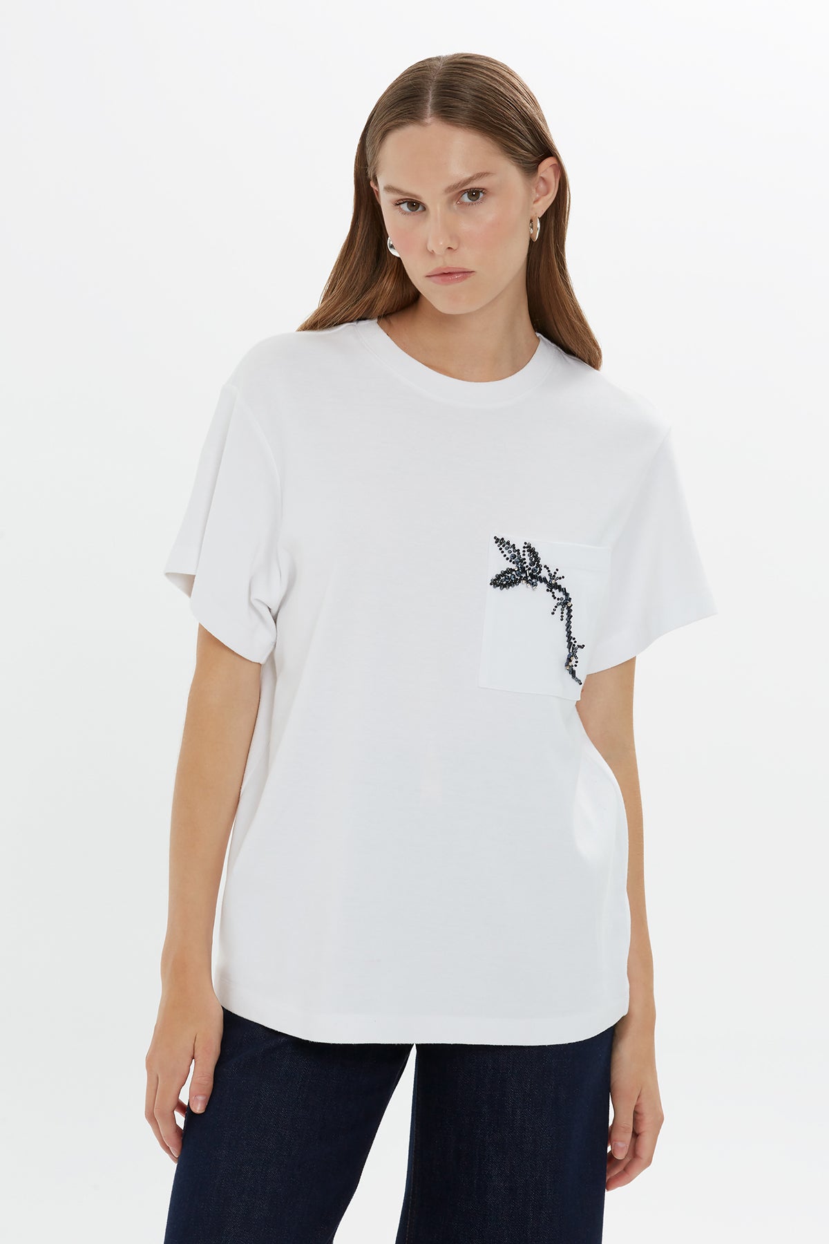 Kısa Kollu Klasik Coton Tshirt