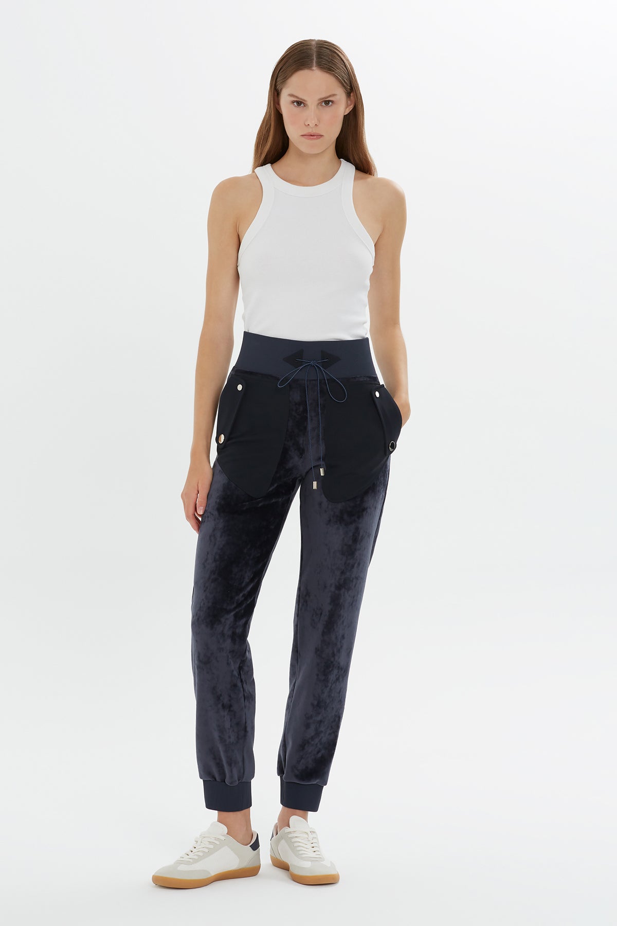 Koyu Kadife Jogger Pantolon